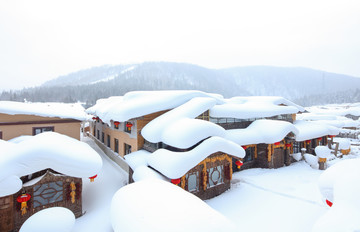 黑龍江雪鄉(xiāng) 中國(guó)雪鄉(xiāng) 雪房子