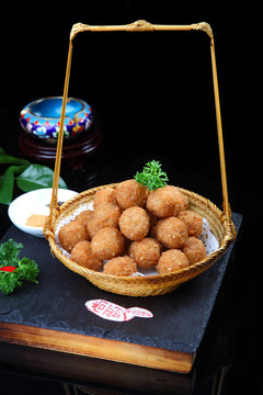 干炸丸子