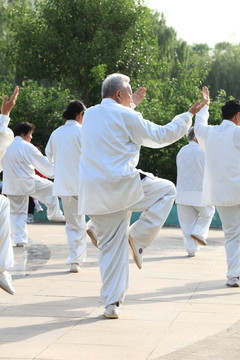 晨練 太極拳 老年人
