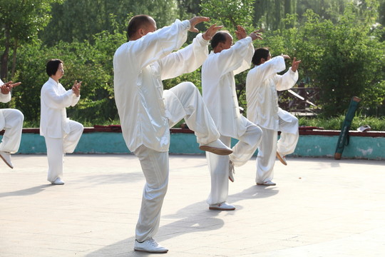 晨練 太極拳 老年人