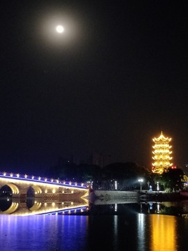 湖光寒夜燈光美 （3）
