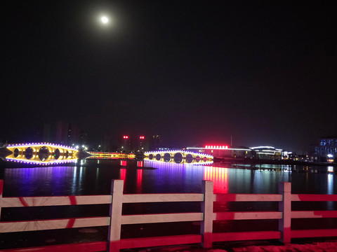 湖光寒夜燈光美 （7）