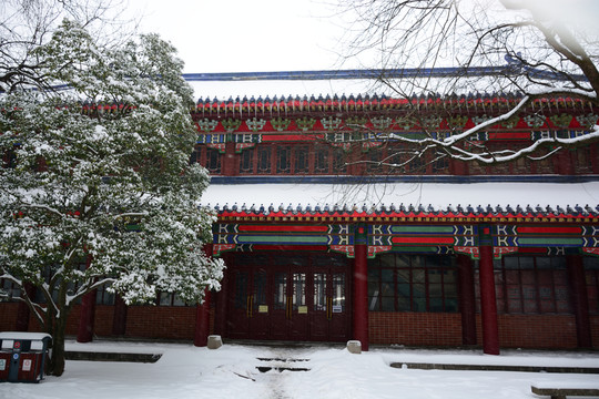 南京靈谷寺雪景