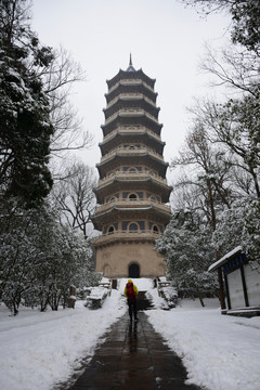 南京靈谷寺雪景