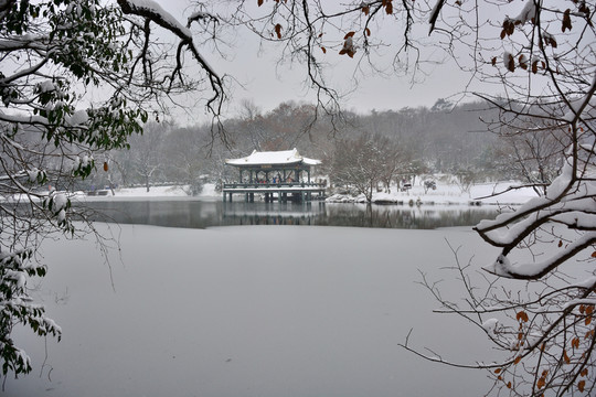 南京靈谷寺雪景