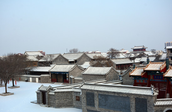 古城雪景