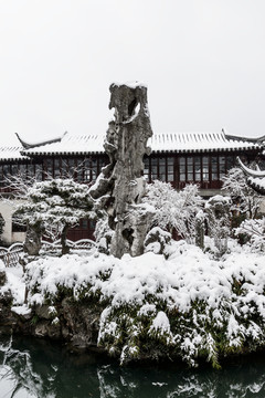 江南園林 雪景