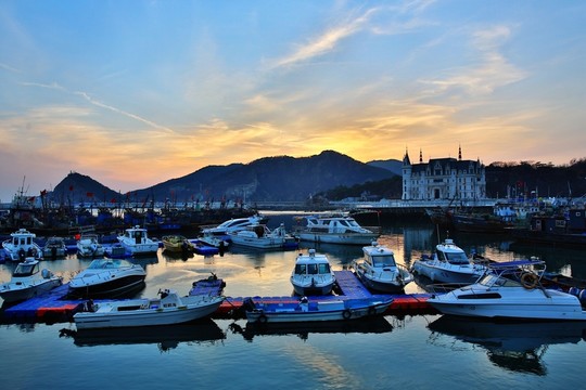 碼頭夕照