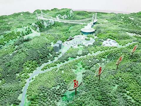 張家界大峽谷 沙盤模型