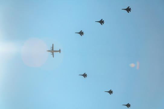 閱兵飛機編隊