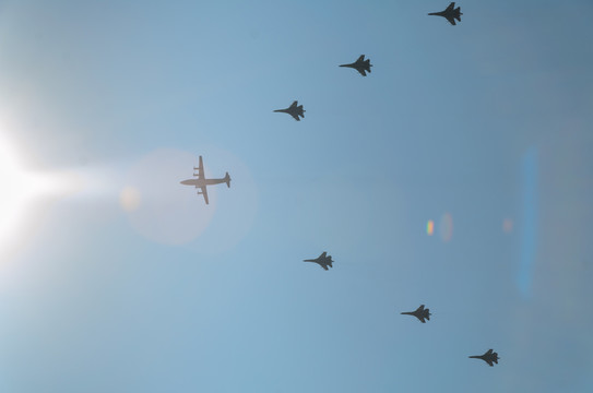 閱兵飛機(jī)編隊(duì)