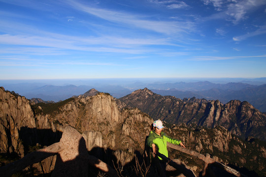 黃山留影
