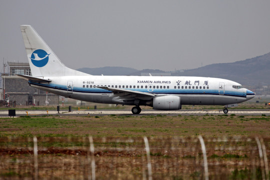 飛機 廈門航空 大連機場