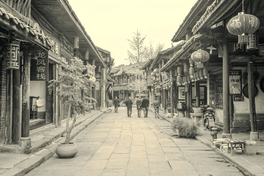 四川古鎮(zhèn)黃龍溪懷舊照片