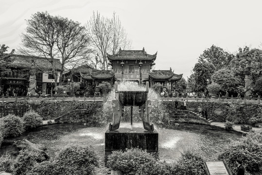 四川古鎮(zhèn)黃龍溪懷舊照片