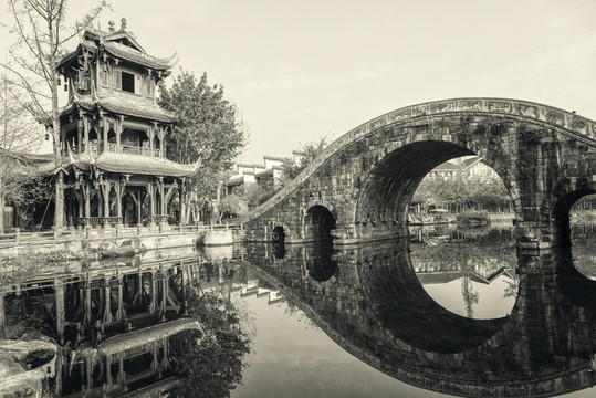 成都古鎮(zhèn)黃龍溪懷舊照片