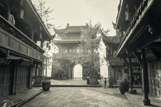 四川古鎮(zhèn)黃龍溪懷舊照片
