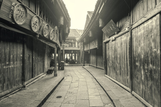 四川古鎮(zhèn)黃龍溪懷舊照片