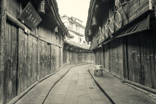 四川古鎮(zhèn)黃龍溪懷舊照片