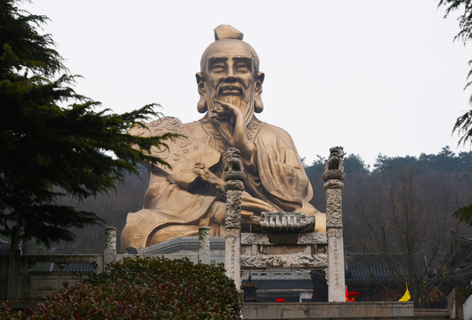 茅山老子銅像