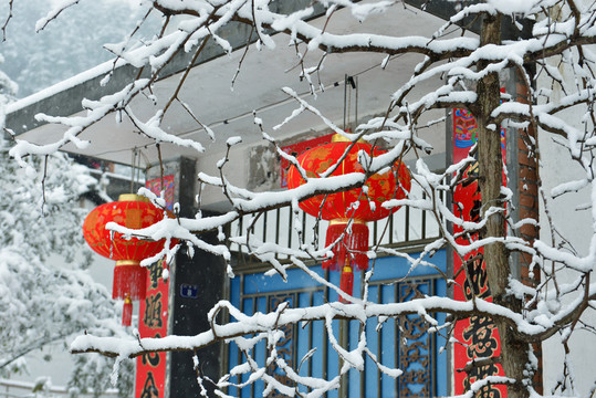 雪與紅燈籠