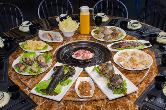 蒸煮海鮮套餐