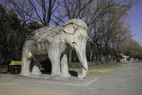 十三陵總神道石像生大象