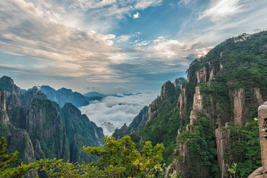 黃山排云亭風(fēng)光