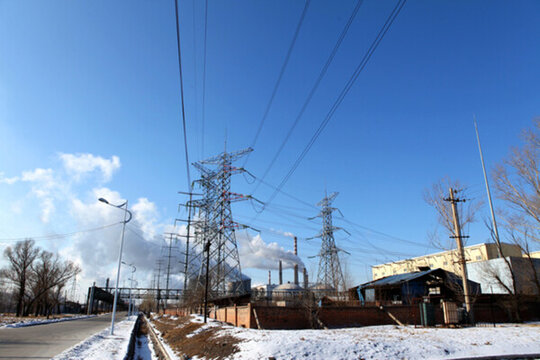 電廠 高壓線 鐵塔