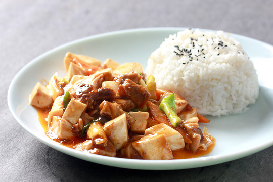燜肉豆腐飯