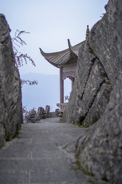 峽谷石亭