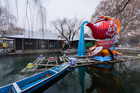 雪后的趵突泉公園 （19）