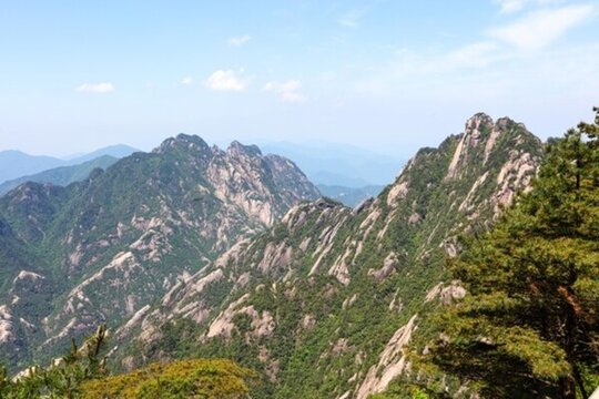 安徽黃山 黃山 山峰 山岳