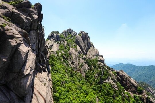 安徽黃山 黃山 山峰 山岳