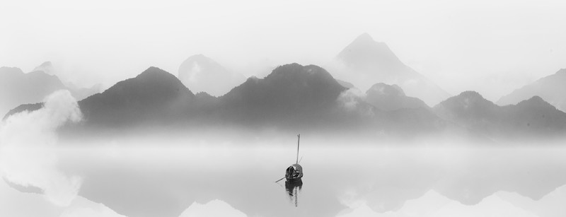 水墨云山