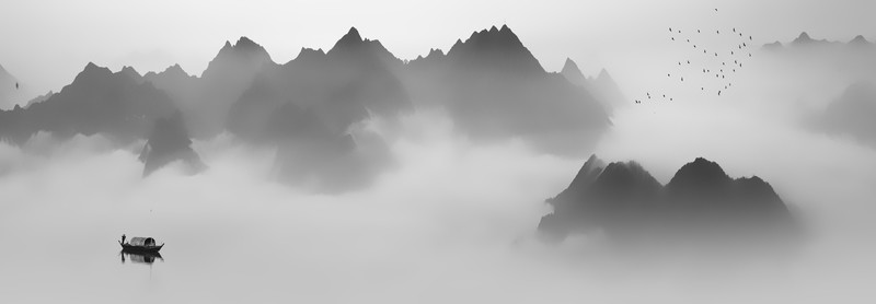 水墨云山