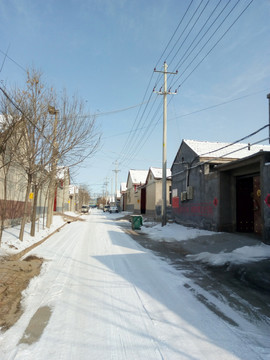 雪后的農(nóng)村