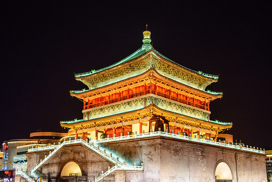 西安城樓夜景