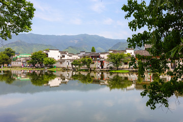 安徽宏村 古鎮(zhèn) 水鄉(xiāng) 安徽農(nóng)村