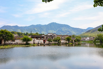 安徽宏村 古鎮(zhèn) 水鄉(xiāng) 安徽農(nóng)村