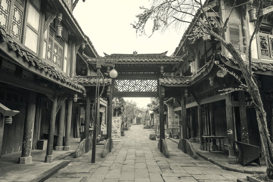 成都黃龍溪古鎮(zhèn)老照片