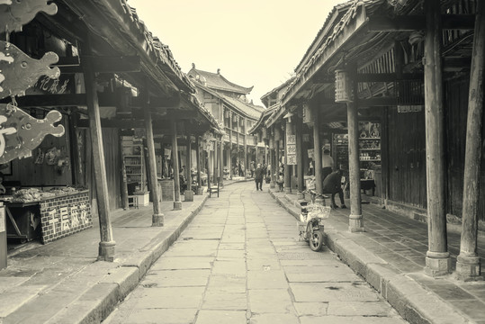 成都古鎮(zhèn)黃龍溪懷舊照片