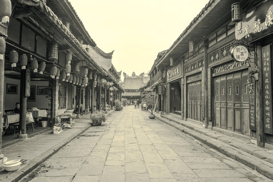 成都古鎮(zhèn)黃龍溪懷舊照片
