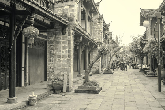 成都古鎮(zhèn)黃龍溪懷舊照片