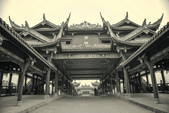 四川古鎮(zhèn)黃龍溪懷舊照片