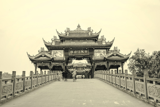 四川古鎮(zhèn)黃龍溪懷舊照片