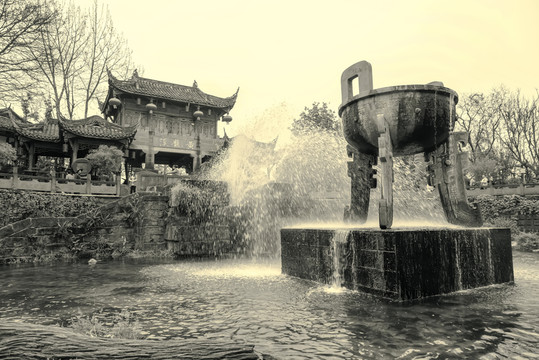 四川古鎮(zhèn)黃龍溪懷舊照片
