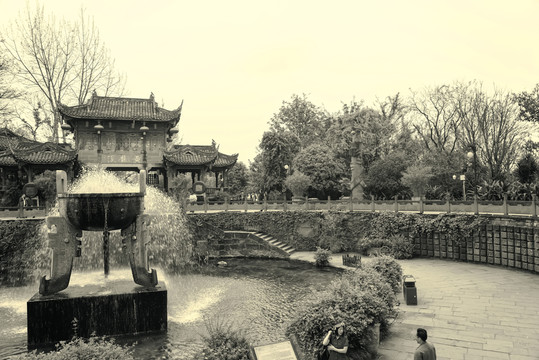 四川古鎮(zhèn)黃龍溪懷舊照片