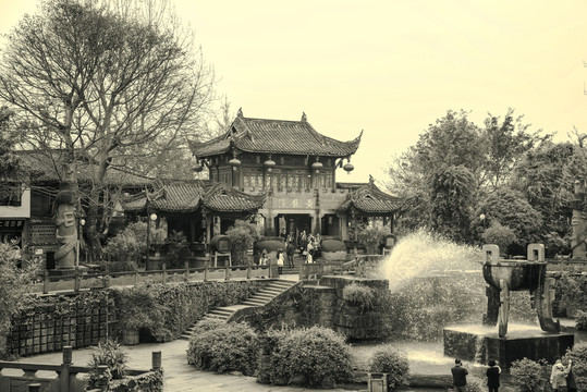 四川古鎮(zhèn)黃龍溪懷舊照片