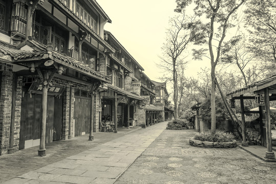 四川古鎮(zhèn)黃龍溪懷舊照片